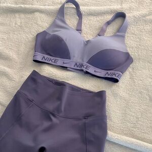 Nike Women's Lavender Sports Bra and Leggings